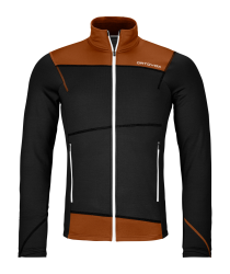 Mikina ORTOVOX Fleece Light Jacket Men's Black Raven