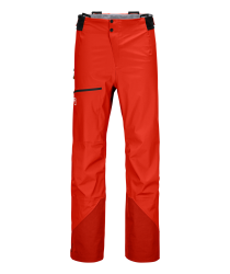 Hardshellov nohavice Ortovox 3L Ortler Pants Men's Hot Orange