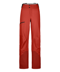 Hardshellov nohavice Ortovox 3L Ortler Pants Women's Sunset Orange