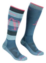 Ponoky Ortovox Free Ride Long Socks Women's Ice Waterfall