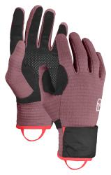 Rukavice Ortovox Fleece Grid Cover Glove Women's Mountain Rose