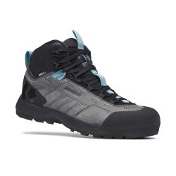 topnky BLACK DIAMOND MISSION LEATHER MID WP APPROACH SHOES W STEEL GREY-COSTAL BLUE