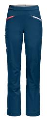 Softshellov nohavice Ortovox Col Becchei Pants Women's Petrol Blue