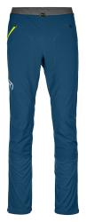 Softshellov nohavice Ortovox Berrino Pants Men's Petrol Blue