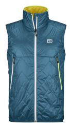 Vesta Ortovox Swisswool Piz Vial Vest Men's Petrol Blue