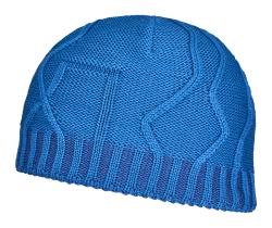 Merino Tangram Knit Beanie Mountain Blue Onesize