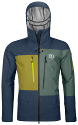 Hardshellov bunda Ortovox 3L Deep Shell Jacket Men's Deep Ocean