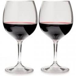 pohre GSI OUTDOORS NESTING RED WINE GLASS SET CLEAR