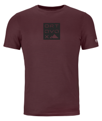 Triko Ortovox 185 Merino Square T-shirt Men's Winetasting