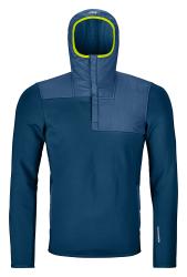 Fleece Ortovox Fleece Plus Anorak Men's Petrol Blue