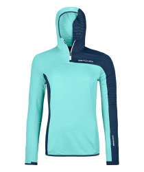 ORTOVOX Fleece Light Grid ZN Hoody Women's ice waterfall