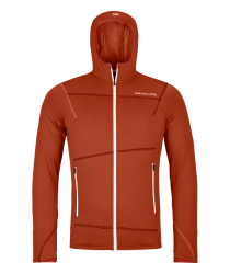 Mikina ORTOVOX Fleece Light Hoody Men's Green Sage