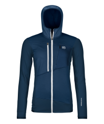 ORTOVOX Fleece Grid Hoody Women's Deep Ocean