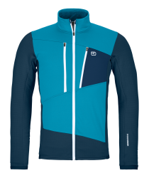 Fleece Ortovox Fleece Grid Jacket Men's Mountain Blue