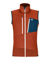 VZOREK Fleece Grid Vest Men's Clay Orange M