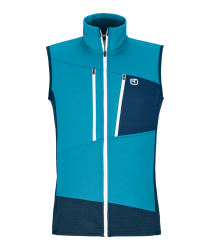 VZOREK Fleece Grid Vest Men's Mountain Blue M