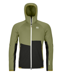 Mikina ORTOVOX Fleece Rib Hoody Men's Black Raven