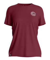 Tri�ko ORTOVOX 120 Cool Tec Choose Mtn T-shirt Women's Red Malbec