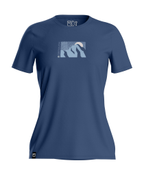 Tri�ko ORTOVOX 120 Cool Tec Mtn Sun T-shirt Women's Blue Nunatak