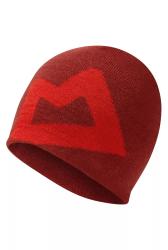 Branded Knitted Beanie Men's Merlot/Chili Onesize