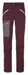 nohavice ORTOVOX Cevedale Pants Women's Winetasting Regular