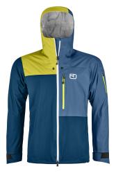 Hardshellov bunda Ortovox 3L Ortler Jacket Men's Petrol Blue