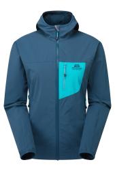 MOUNTAIN EQUIPMENT Echo Hooded Jacket Women's Majolica Blue/Topaz