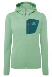 Fleece Mountain Equipment Lumiko Hooded Jacket Women's Lichen Green/D Teal