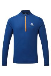 Triko Mountain Equipment Ignis ong Sleeve Zip T-shirt Men's Admiral Blue
