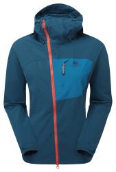 Softshellov bunda Mountain Equipment Squall Hooded Jacket Women's Majolica/Alto Blue