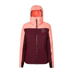 bunda ROCK EXPERIENCE HELIX PADDED WOMAN JACKET WINDSOR WINE/DESERT FLOWER