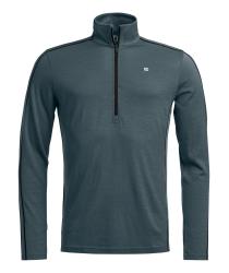 Termoprdlo ORTOVOX 185 Rock'N'Wool Zip Neck Men's Dark Arctic Grey