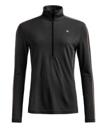 Termoprdlo ORTOVOX 185 Rock'N'Wool Zip Neck Women's Black Raven