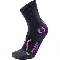 ponoky UYN TREKKING SUPERLEGGERA SOCKS LADY G054 ANTHRACITE/VIOLET